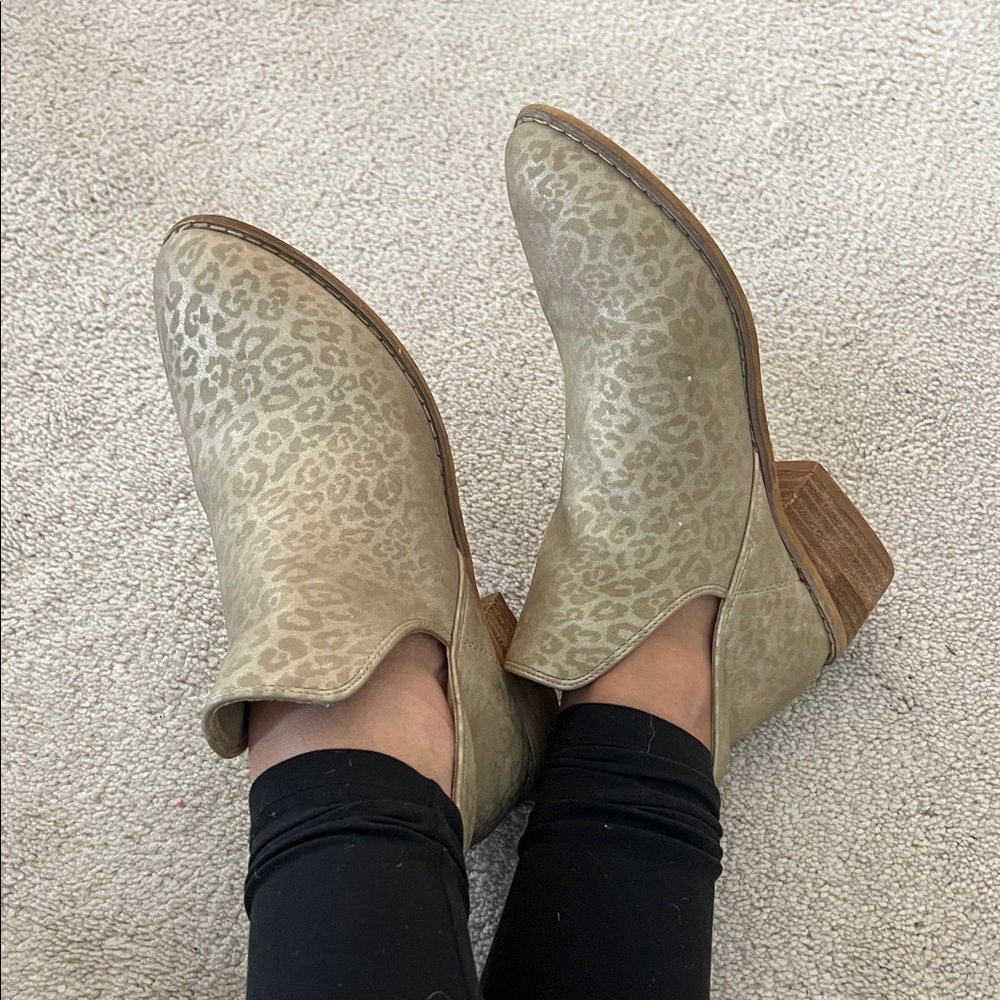Leopard Print Ankle Boots